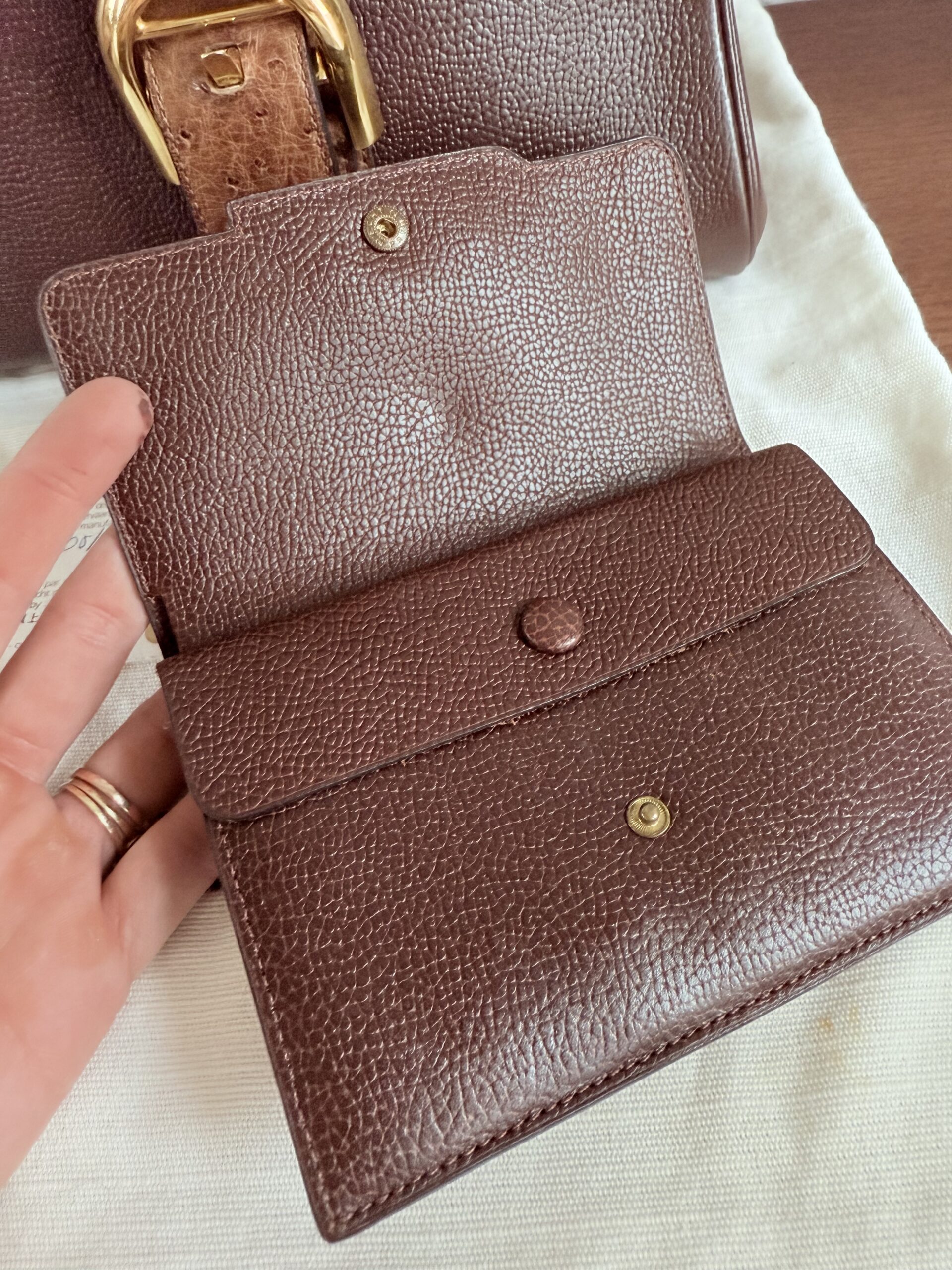 Brillant PM Autruche + portefeuille - Afbeelding 16