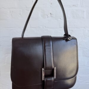 Vintage tophandle in marron box calf