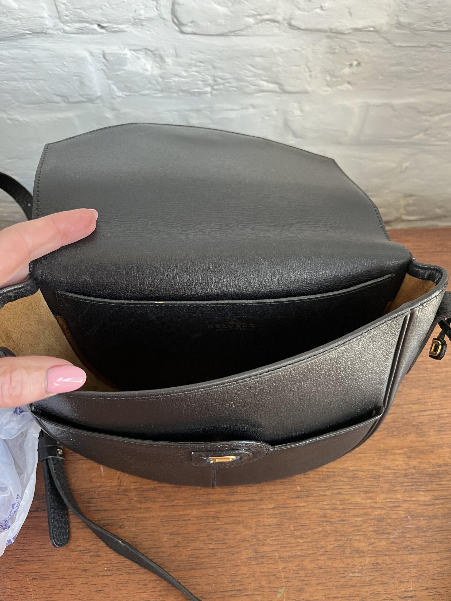 Vintage Rondeau Crossbody in Zwart - Afbeelding 9