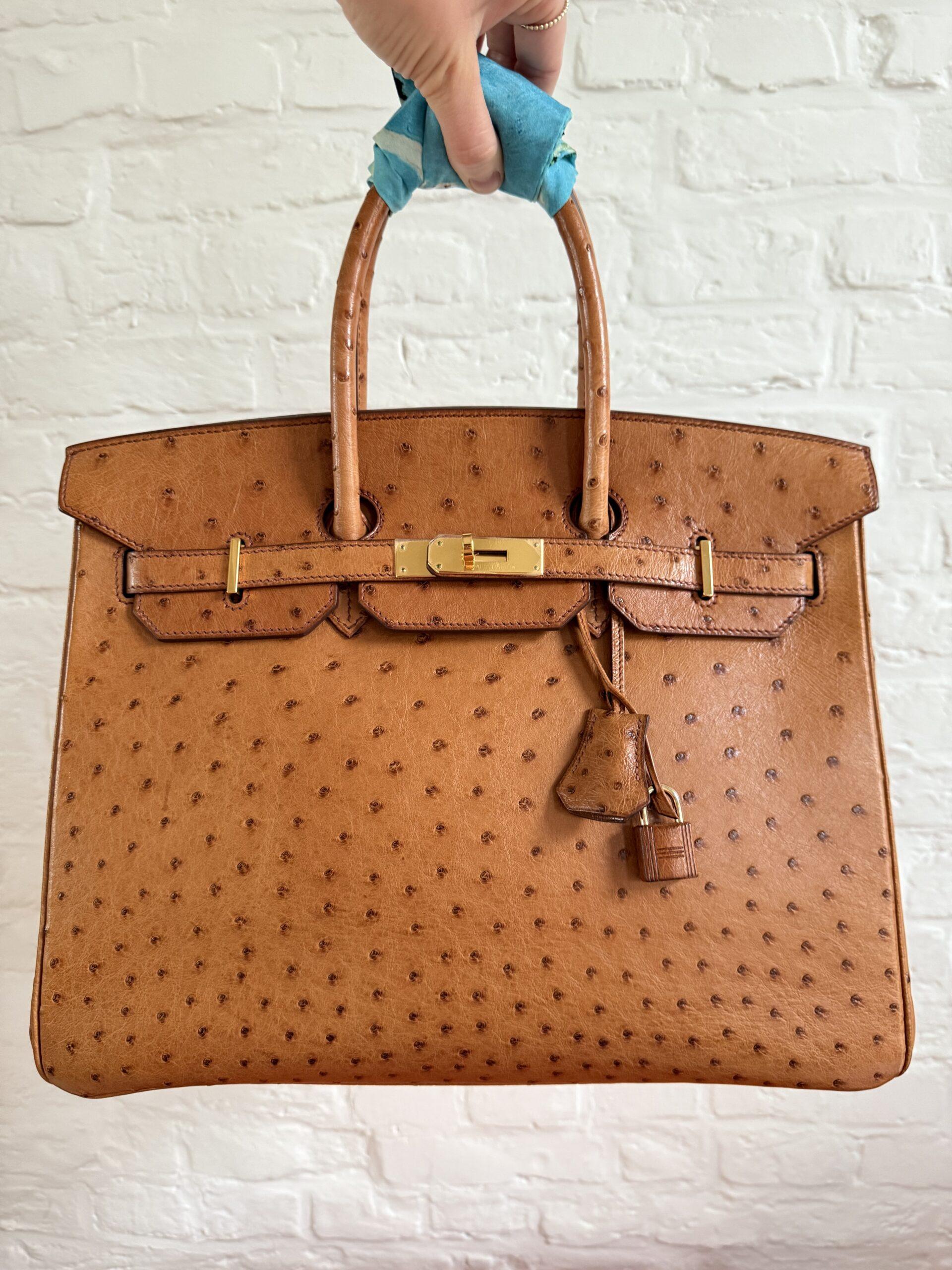 Hermes Birkin 35 GHW Autruche - Afbeelding 20