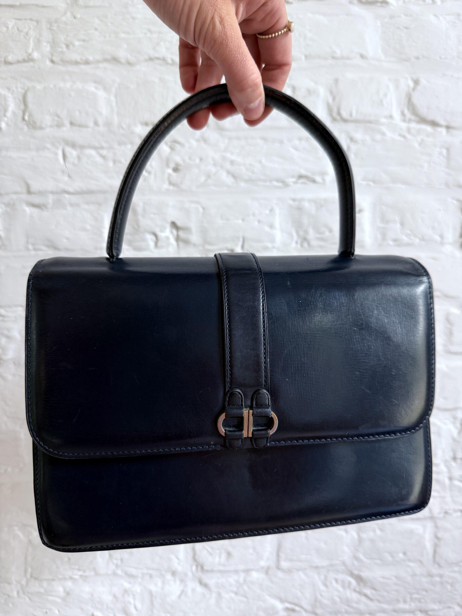 Vintage Tophandle in Box Calf - Afbeelding 2