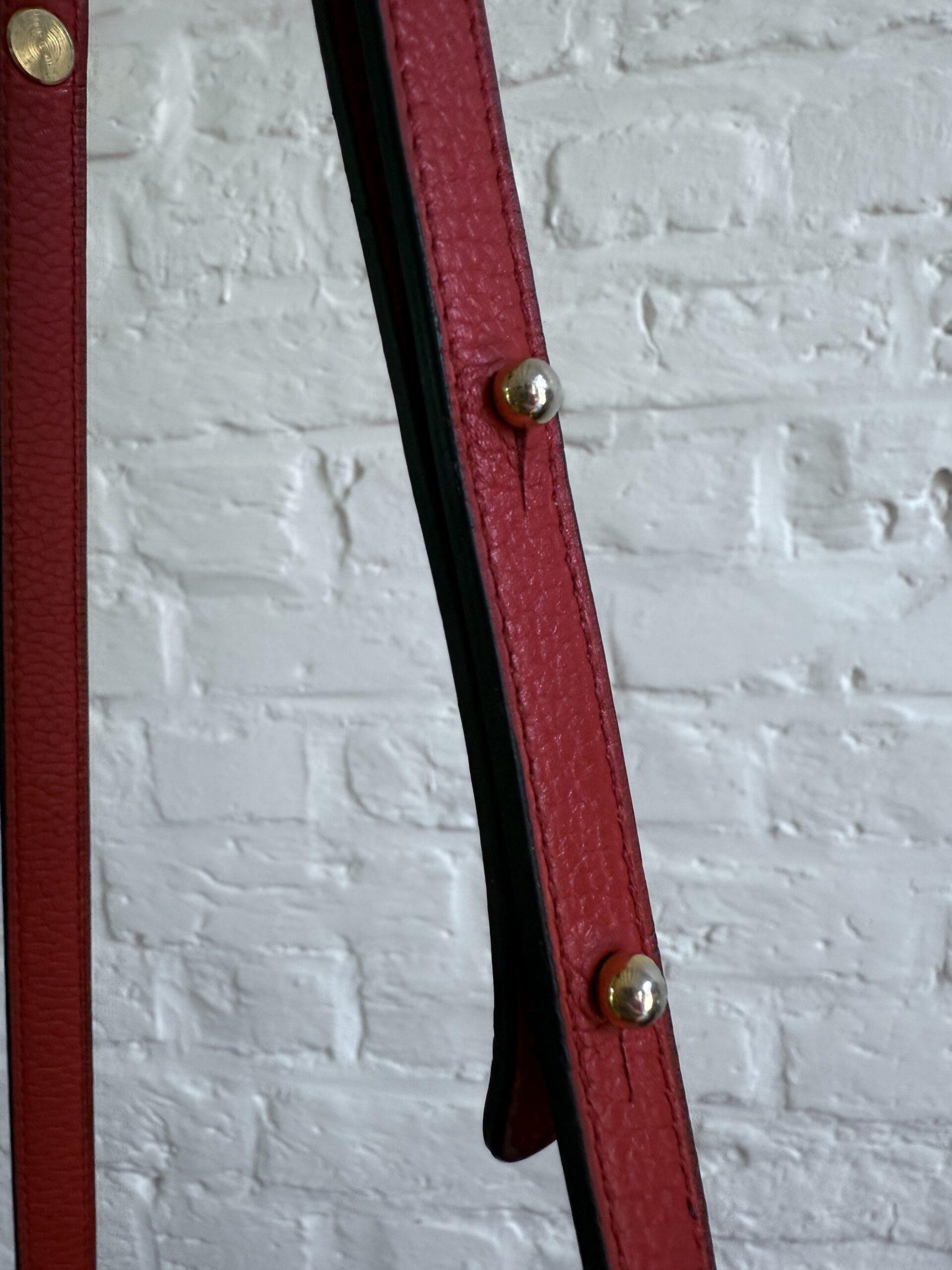 Vintage crossbody in rood - Afbeelding 4