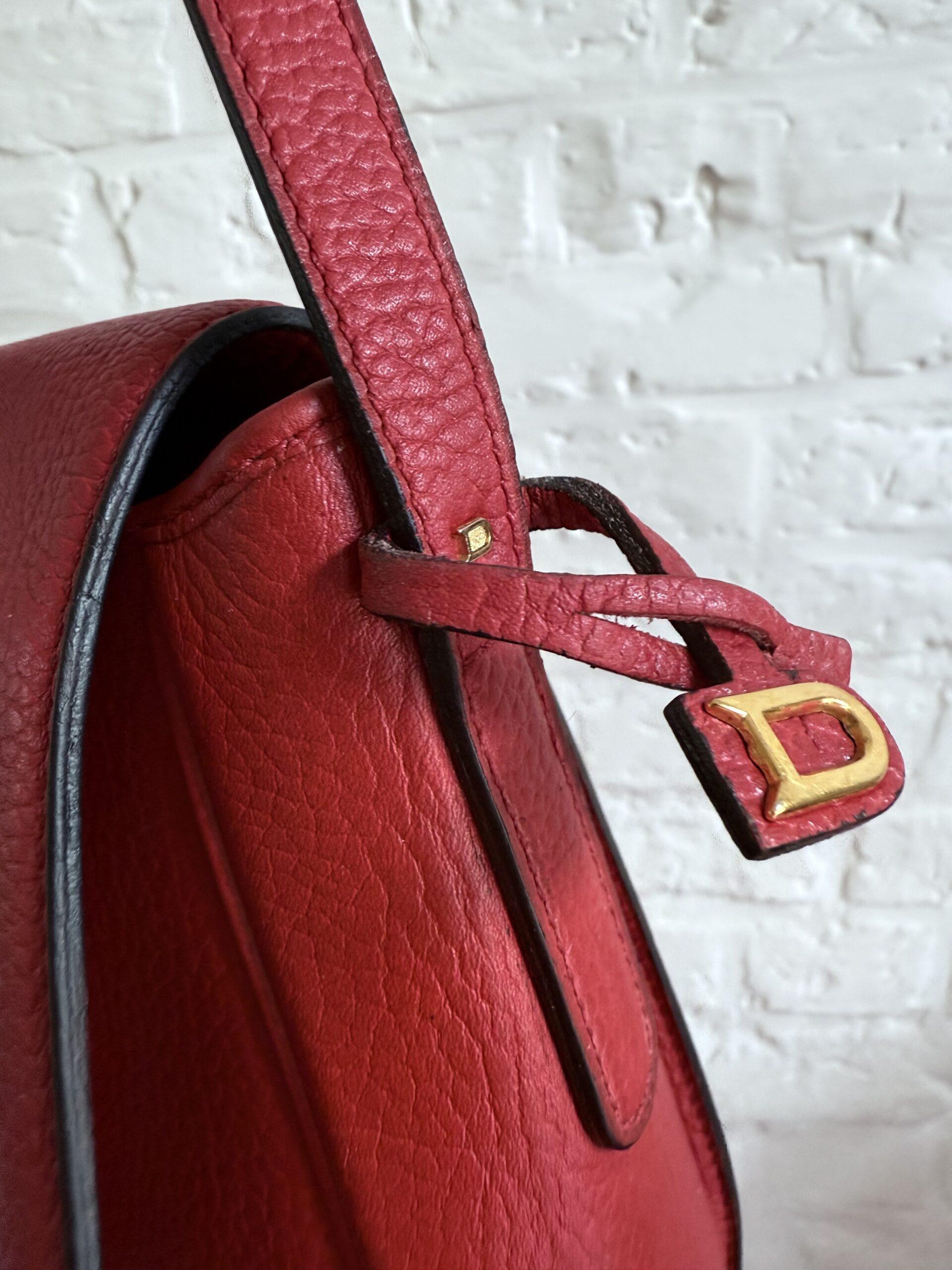 Vintage crossbody in rood - Afbeelding 5