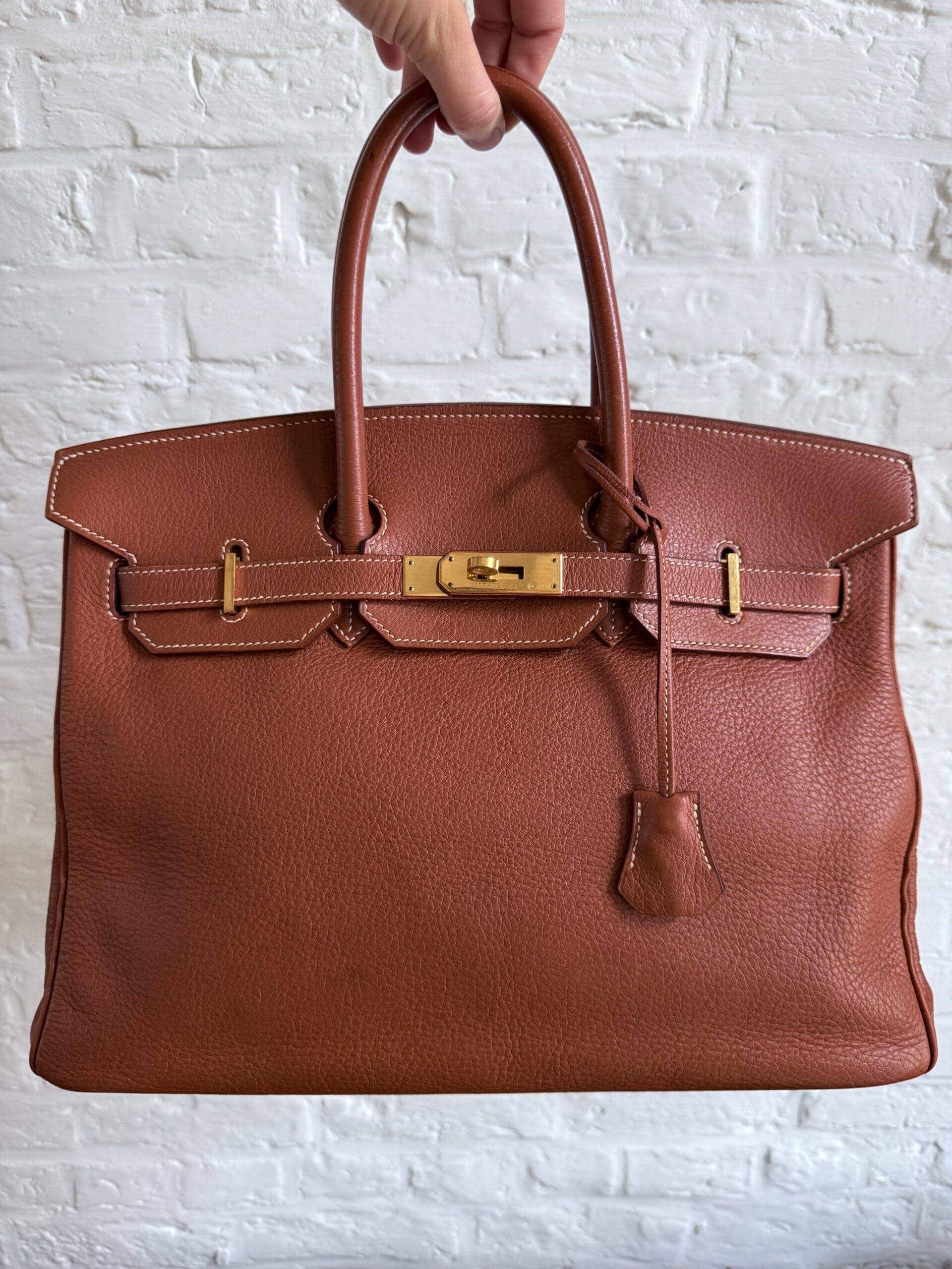 Hermes Birkin Barenia 35 GHW - Afbeelding 2