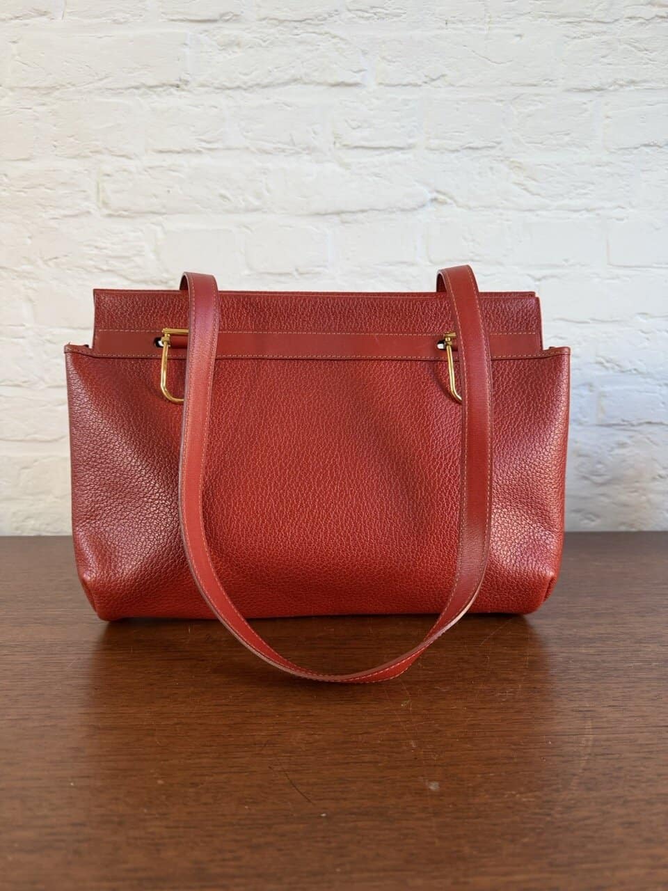 Schoudertas in Brique - Afbeelding 4