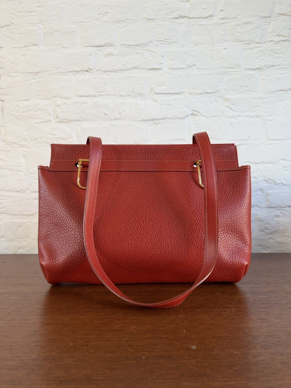 Schoudertas in Brique - Afbeelding 3