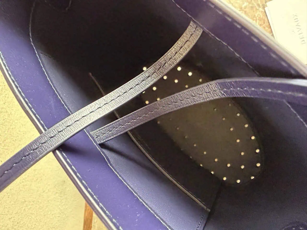 Le Pin Mini Bucket Indigo Crocodile + Schouderriem - Afbeelding 11