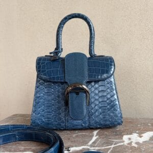 Brillant Mini Bleu de Prusse Alligator/Lézard/Phyton/Autruche