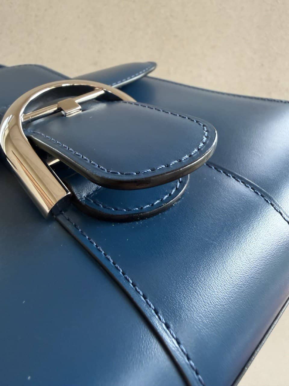 Brillant Mini Box Calf Bleu De Prusse - Afbeelding 9