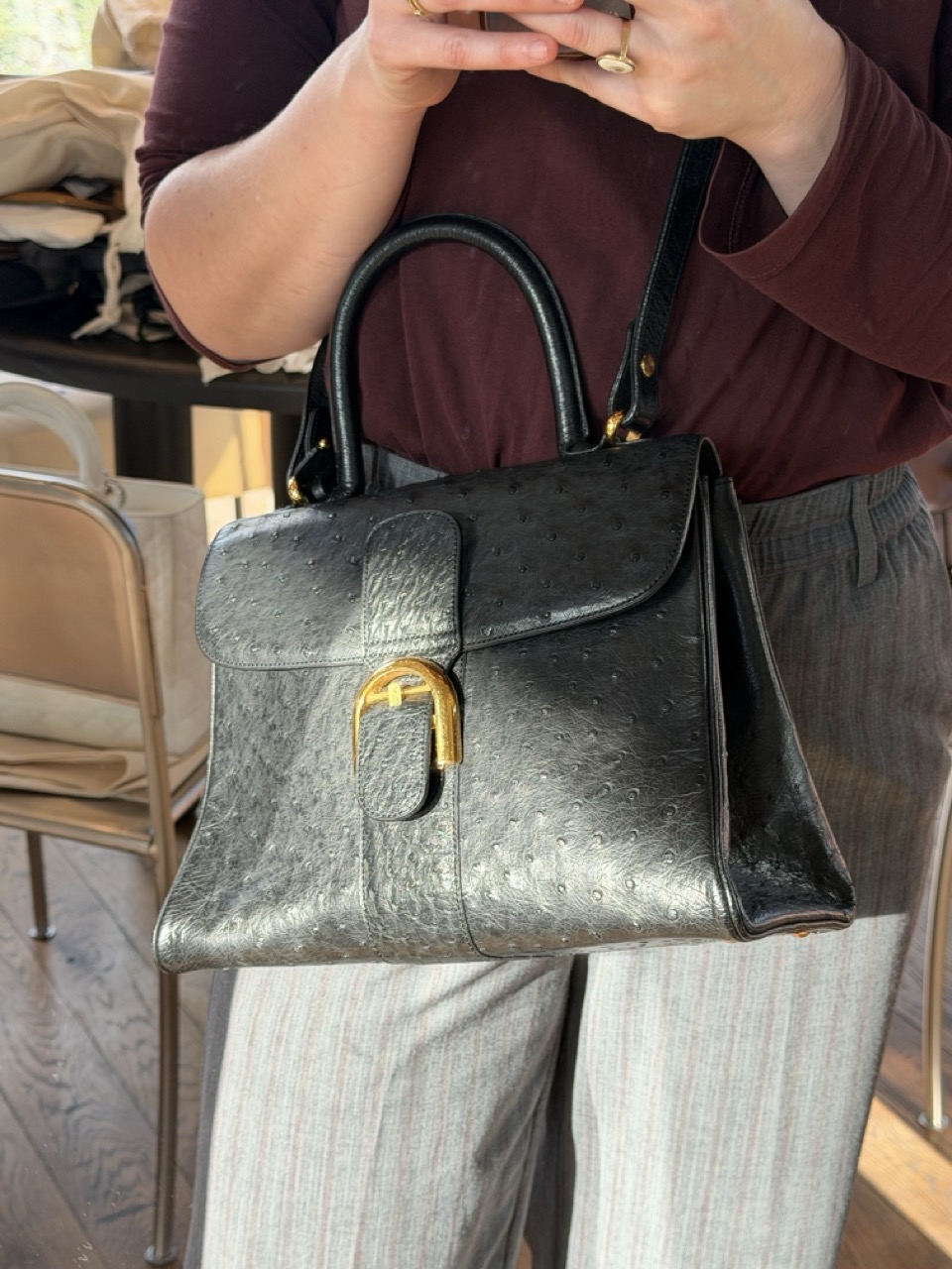 Brillant MM Autruche Noir - Afbeelding 5