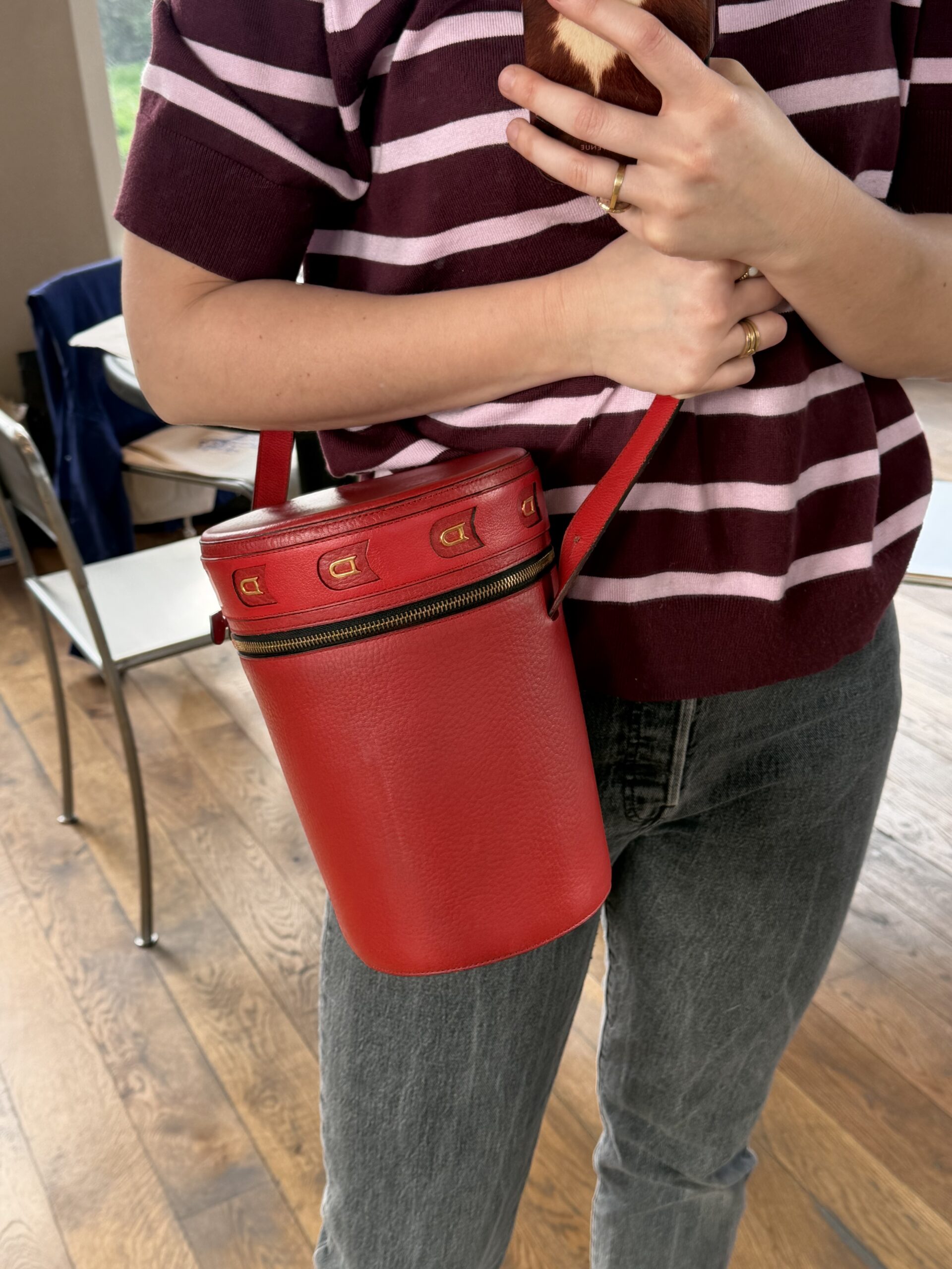 Veiling: Kokertas lipstick jumping calf - Afbeelding 12