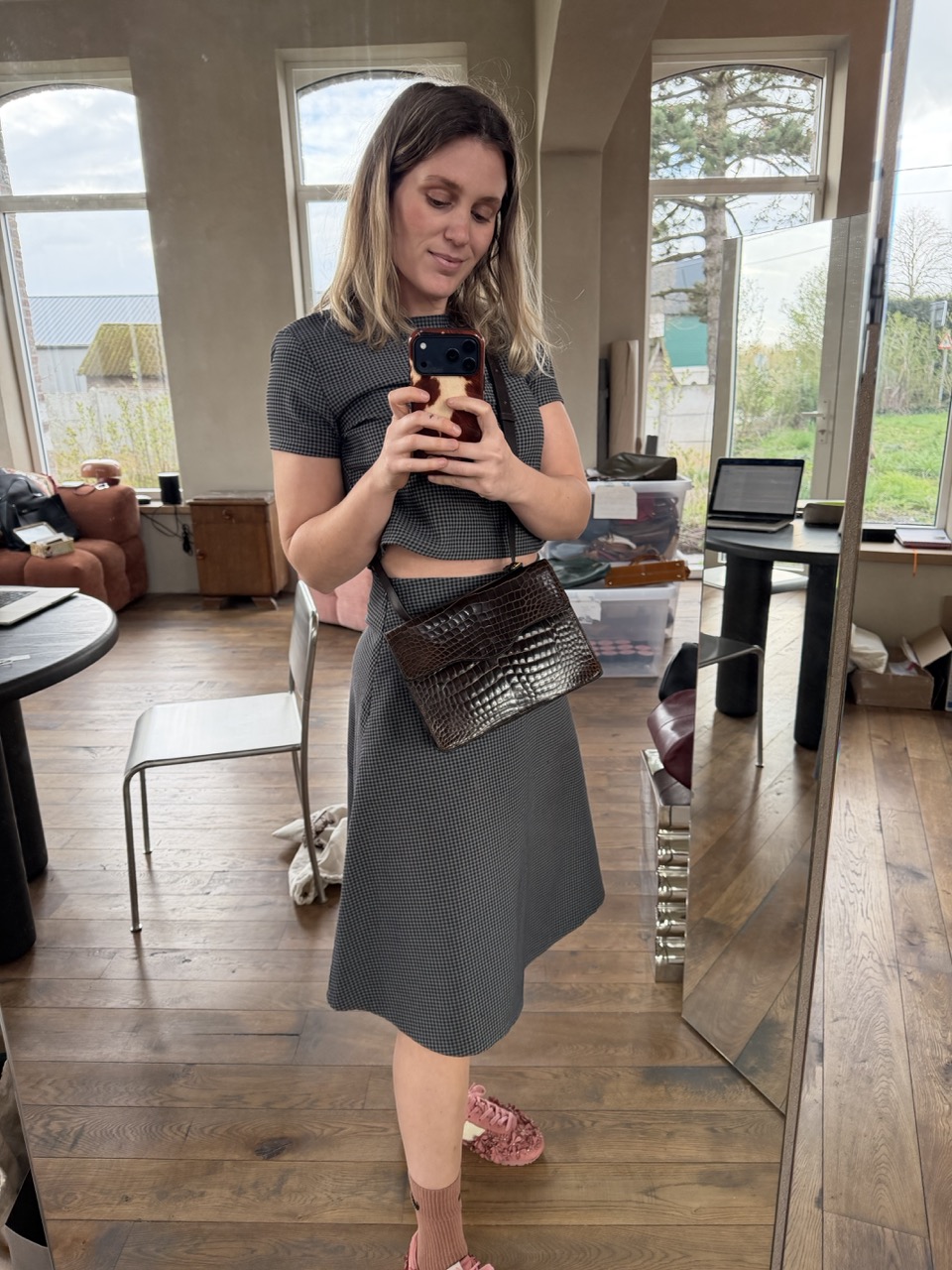 Veiling: Croco Crossbody - Afbeelding 3