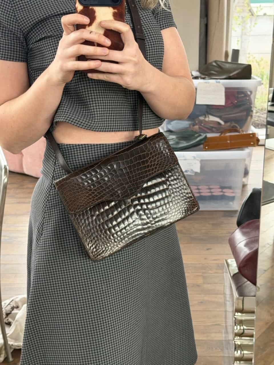 Veiling: Croco Crossbody - Afbeelding 2