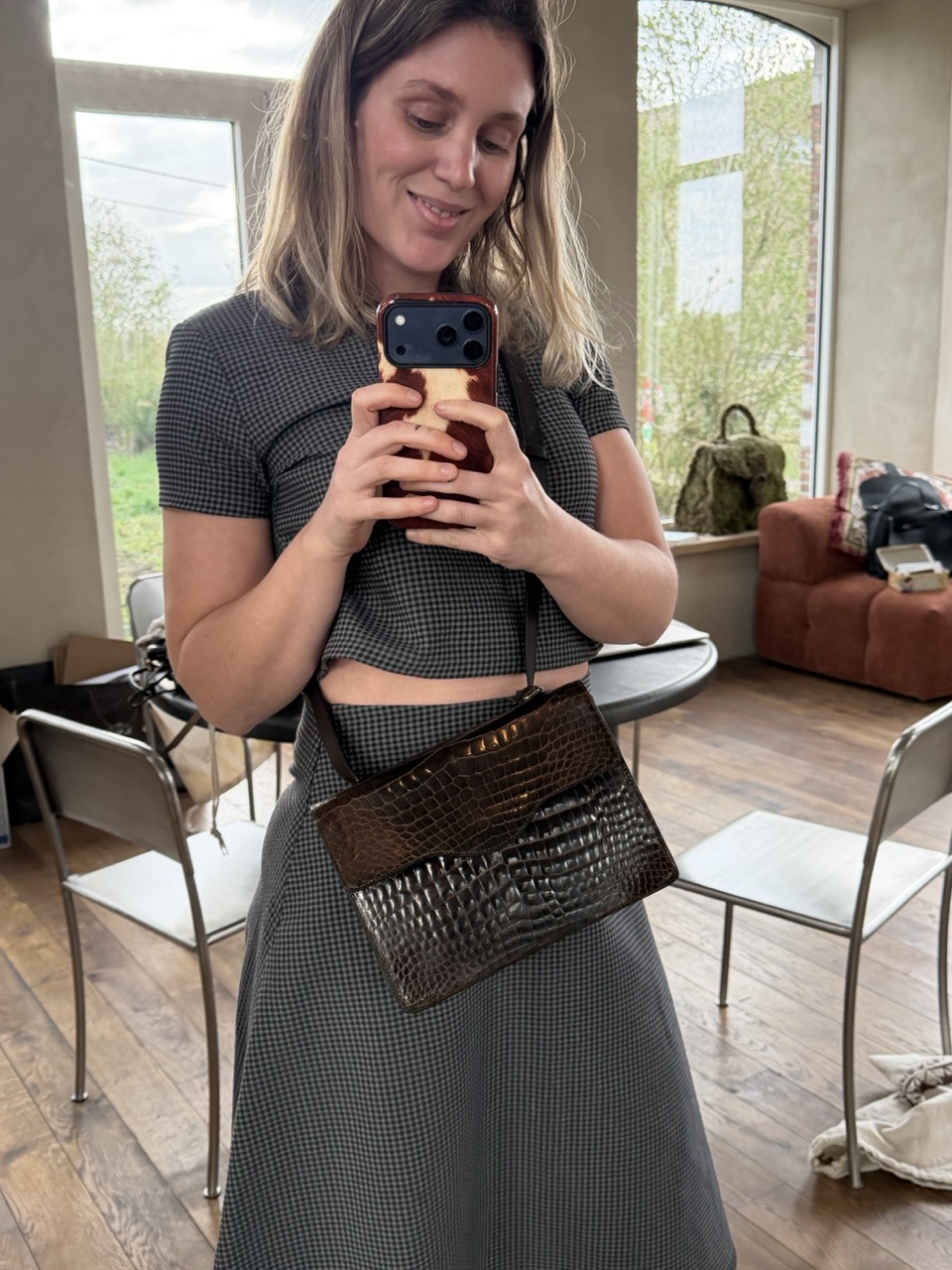 Veiling: Croco Crossbody - Afbeelding 5