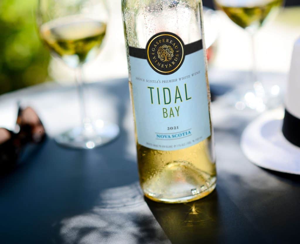Nova Scotia boat tour with Nova Scotia's Tidal Bay wine