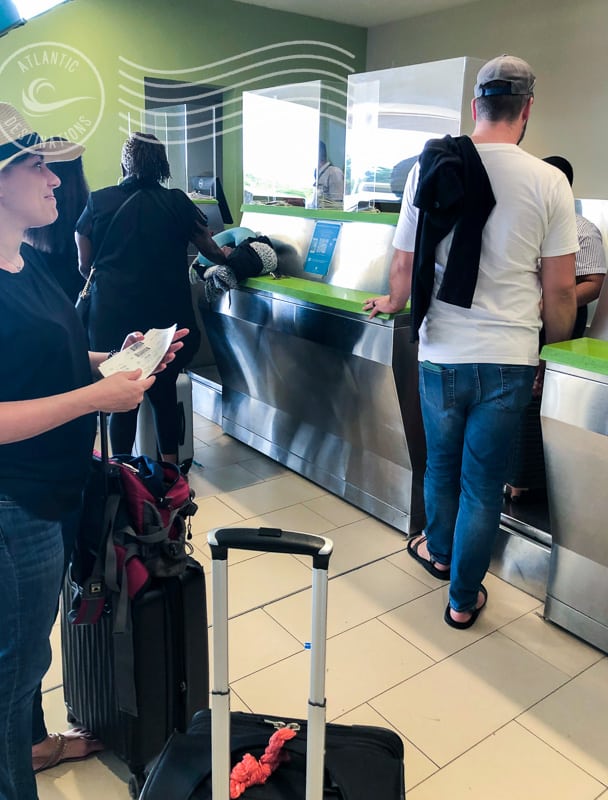 airport anxiety - at the check-in counter