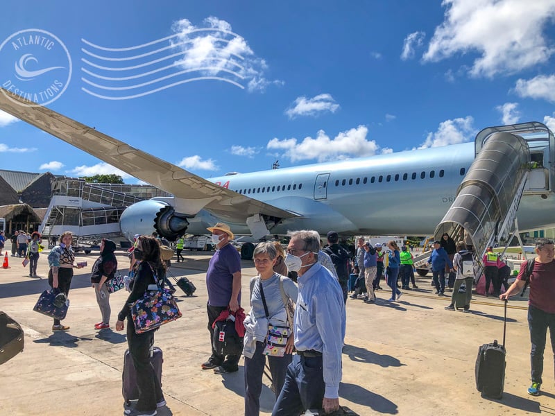 airport anxiety - you're there!  on the tarmac in Punta Cana
