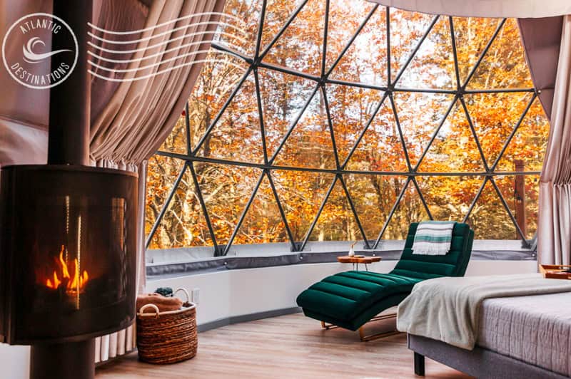 Top-rated Nova Scotia glamping domes - FlowEdge Riverside Getaway
