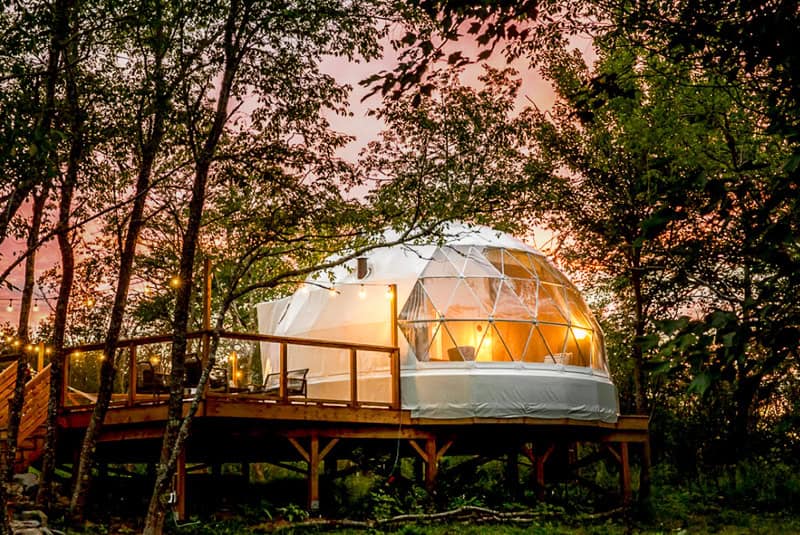 Nova Scotia glamping domes