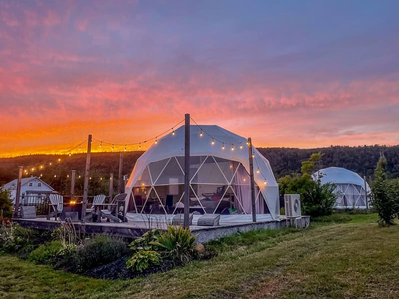Nova Scotia glamping domes - Port Wade Glamping Domes.