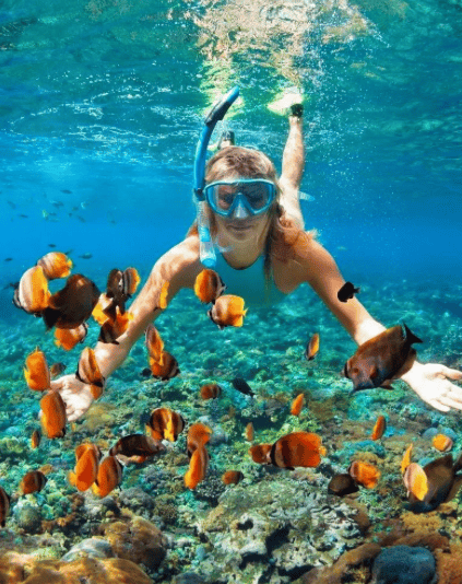 Punta Cana excursions - woman snorkeling