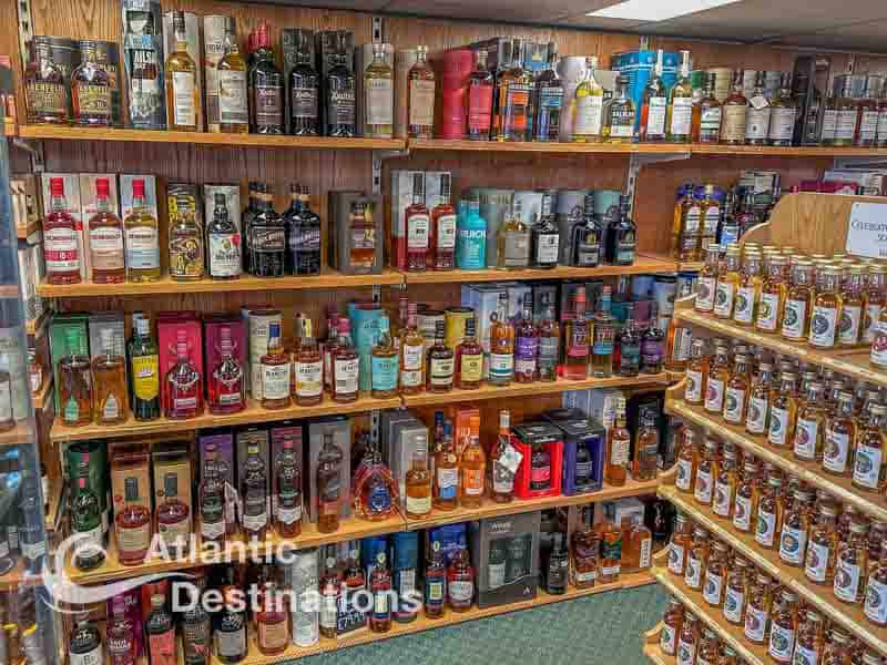 Day tours from Glasgow - wall of whisky