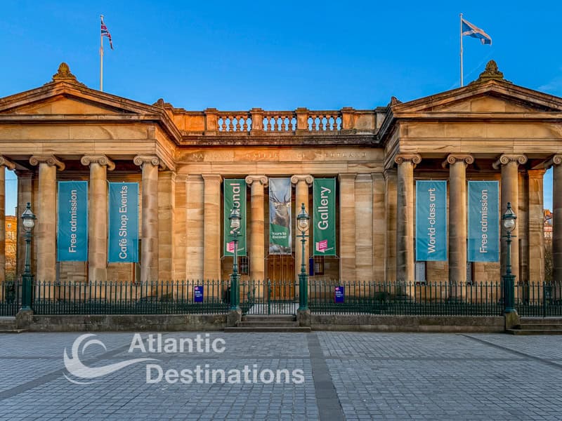 The National Art Gallery in Edinburgh as soon at the end of our Scottish highlands tour.