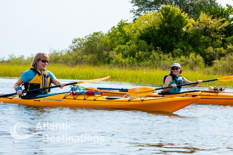 Crystal Coast ecotours - paddling off the Crystal Coast near Bear Island