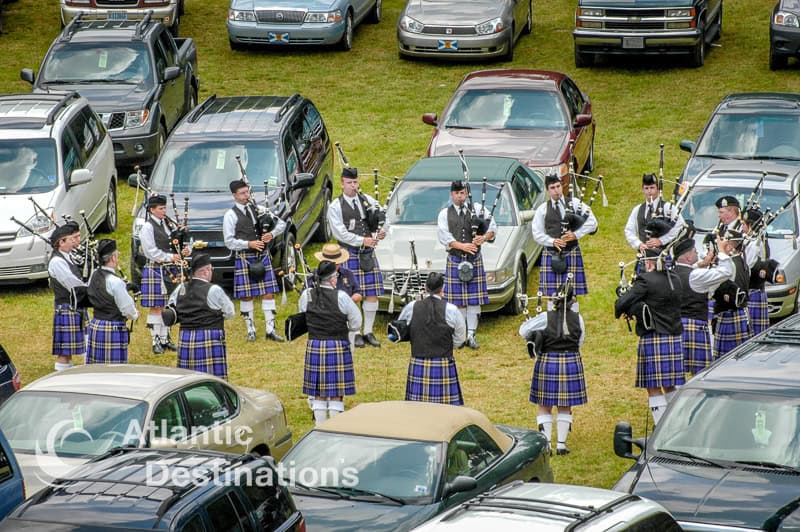 Grandfather Mountain Highland Games - band practice