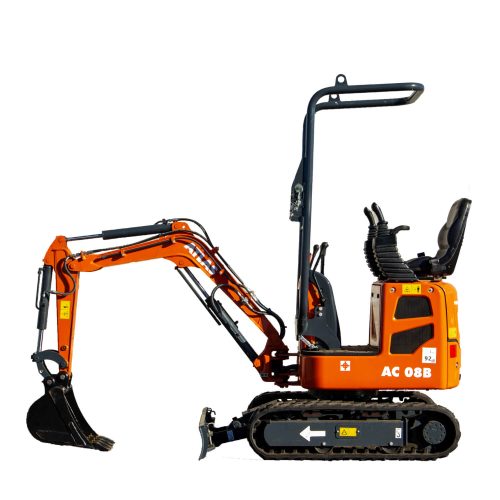 Atlas AC 08 gumihevederes mini forgókotró 3 év / 3000 óra garanciával