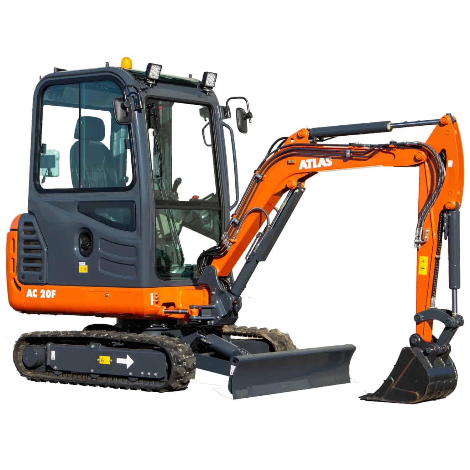 Atlas AC 20 F gumihevederes mini forgókotró 3 év / 3000 óra garanciával - Image 3