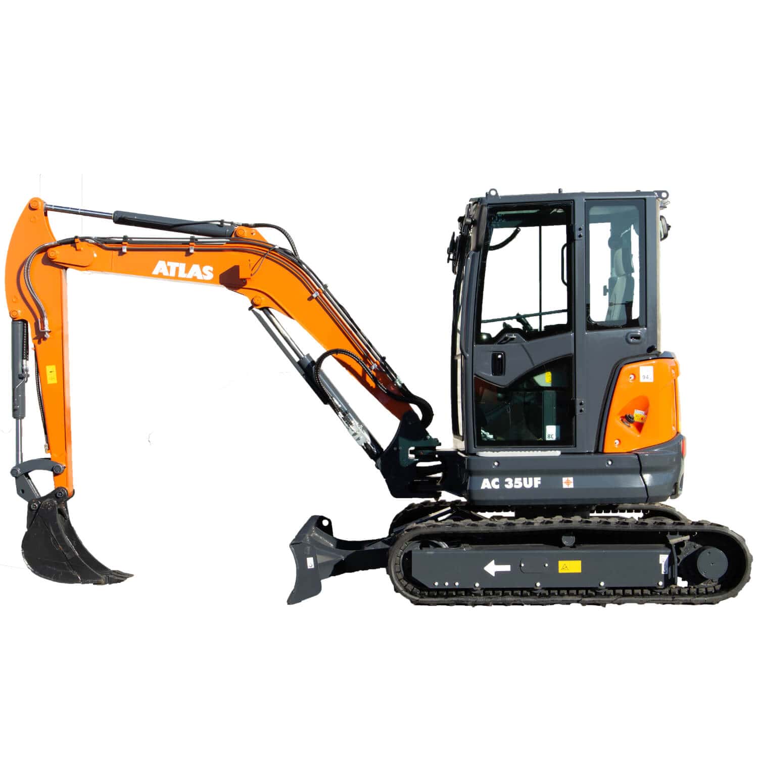 Atlas AC 35 UF gumihevederes midi forgókotró 3 év / 3000 óra garanciával