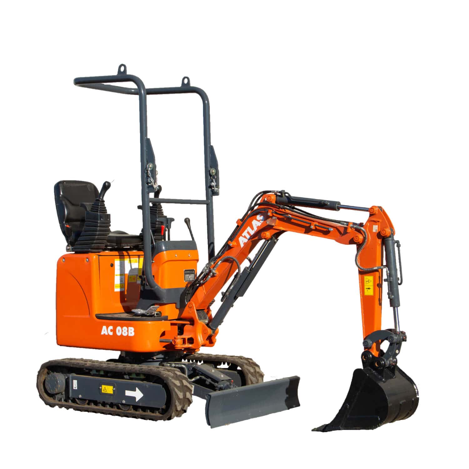 Atlas AC 08 gumihevederes mini forgókotró 3 év / 3000 óra garanciával - Image 3
