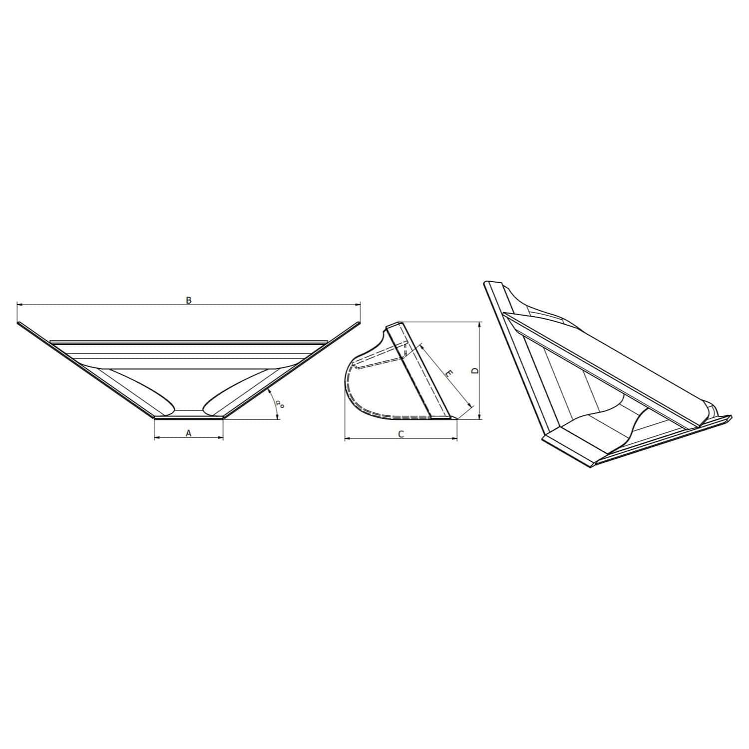 7 cm cm lapzárásos trapézkanál JCB3CX/4CX felfogatással