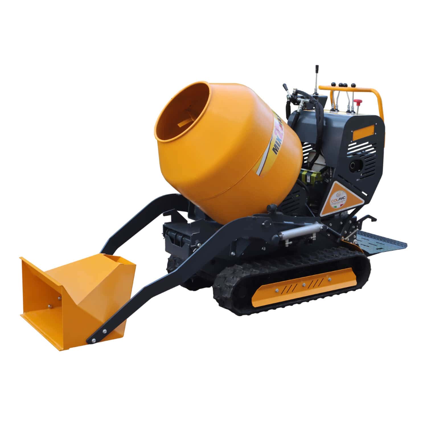 Pellicano 660 Pro GX 270 lánctalpas mini dömper önrakodó betonkeverő felépítménnyel