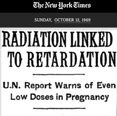 One vignette in radiation fear campaign