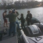 Water skiing on New Years Day 2012