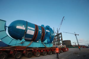 Pressure vessel for AP1000 being moved