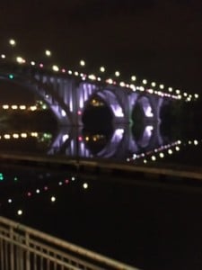 Henley St. Bridge, Knoxville TN on a still morning