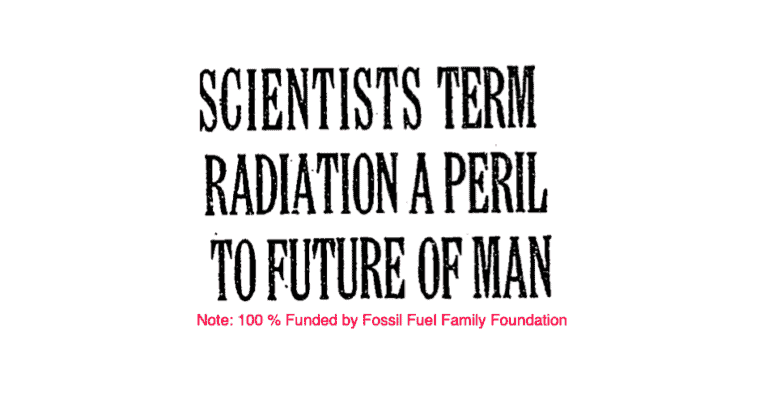 How did leaders of the Hydrocarbon Establishment build the foundation for radiation fears?