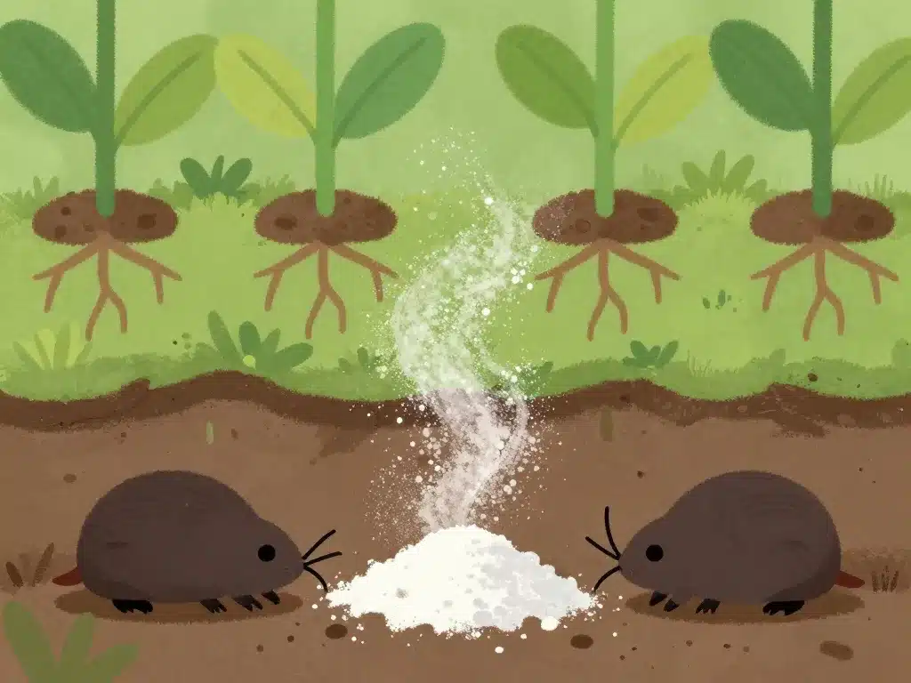 bicarbonate de soude contre les taupes action et effet