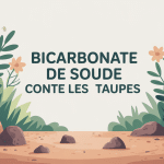 bicarbonate de soude contre les taupes jardin monticules