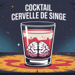 cervelle de singe cocktail verre shot halloween