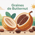 récupérer les graines de butternut pour planter illustration courge outils jardin