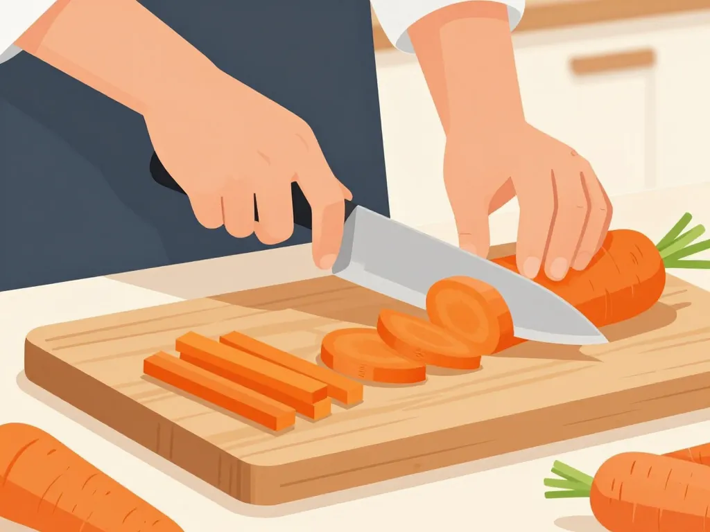 Techniques coupe carotte pro julienne brunoise biseau