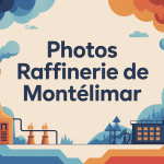 Illustration moderne photos de la raffinerie Montélimar