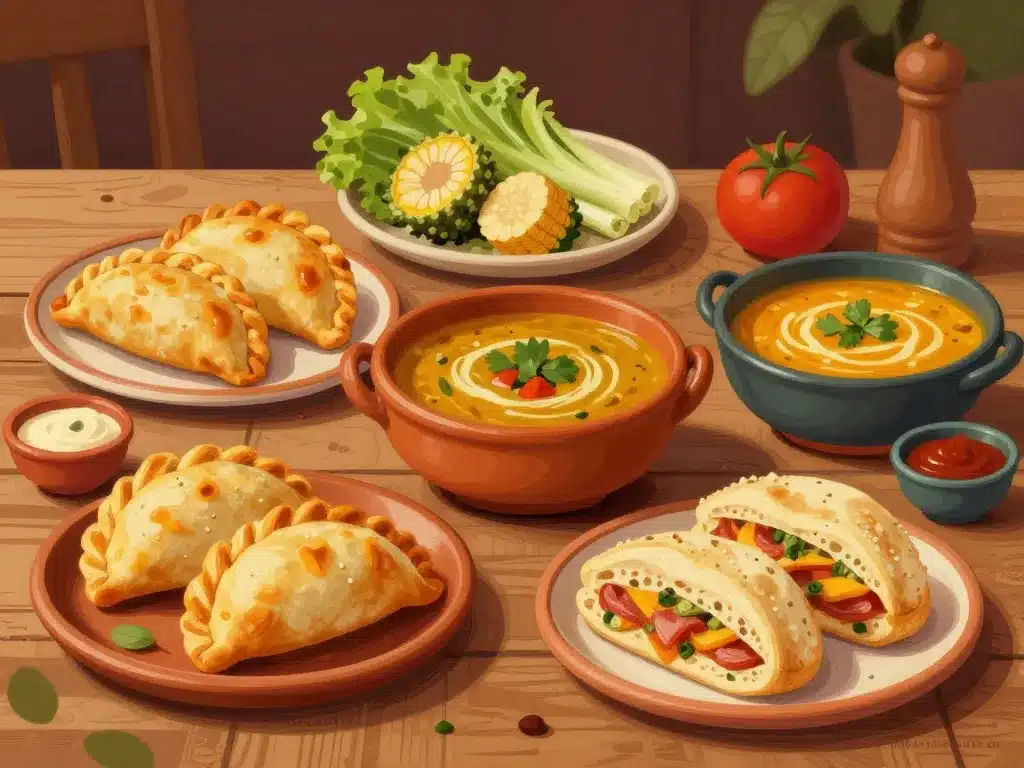 table plat chilien emblématique empanadas cazuela