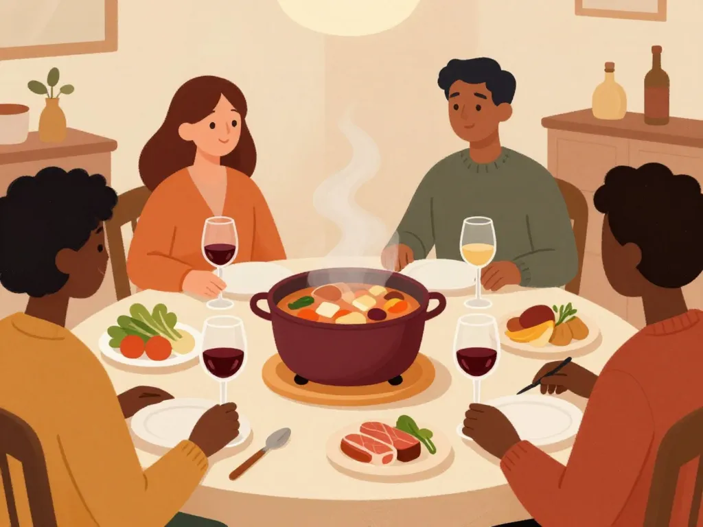 Différents vins présentés avec pot au feu, quel vin avec un pot au feu