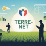 Illustration Terre Net plate-forme informations et outils agriculteurs