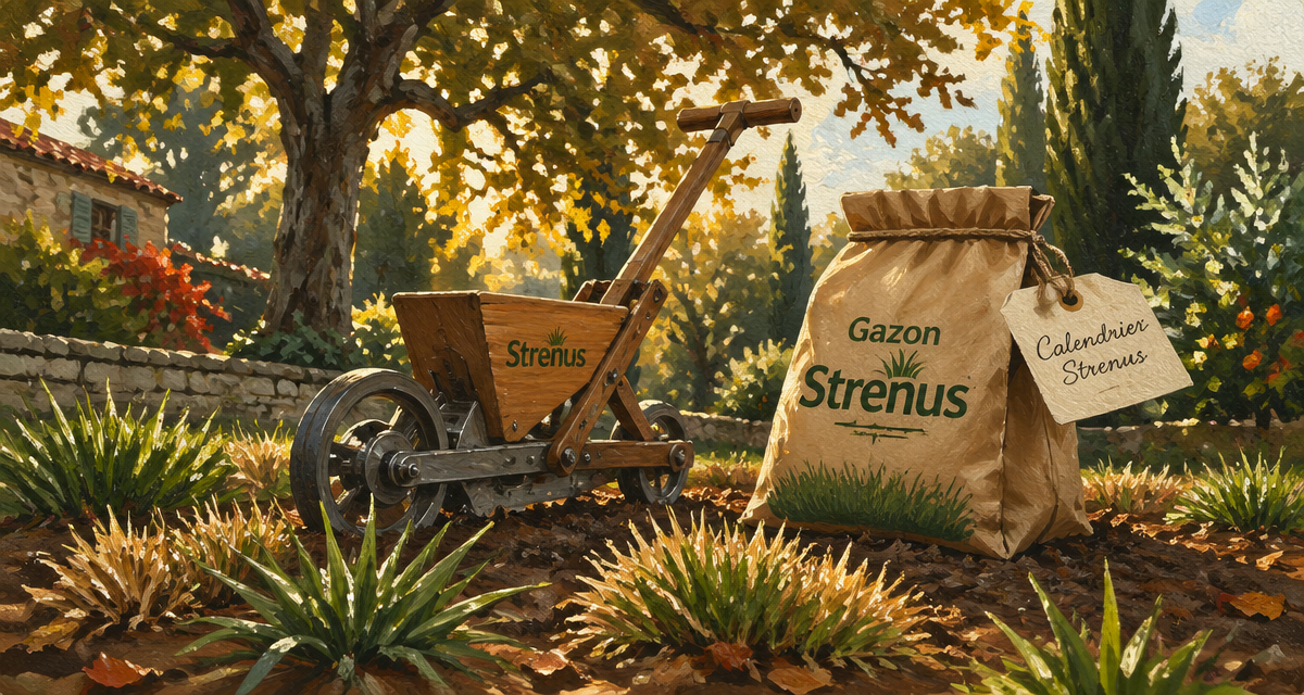 gazon strenus scarification jardin automne